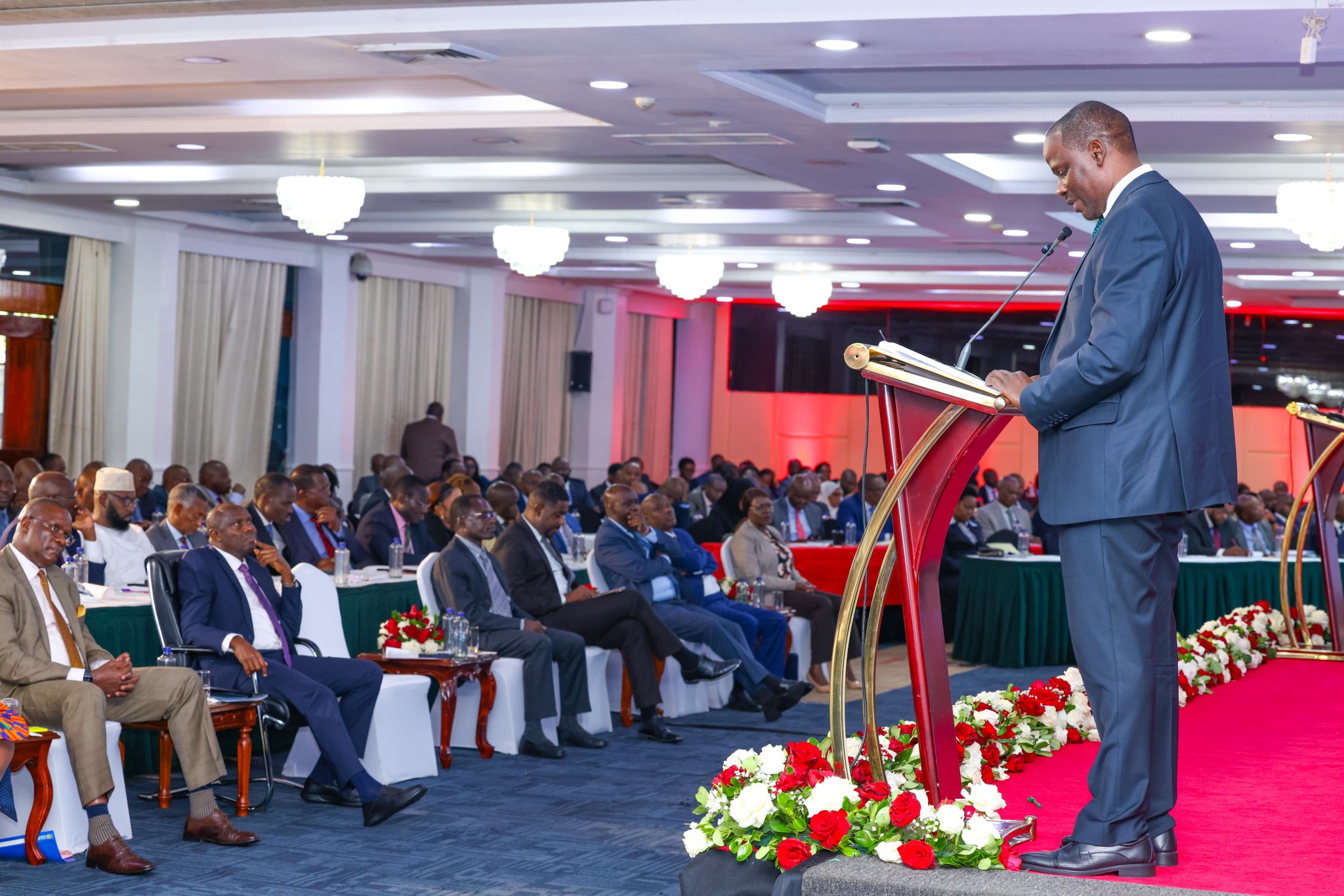 PS Wagunda making a presentation