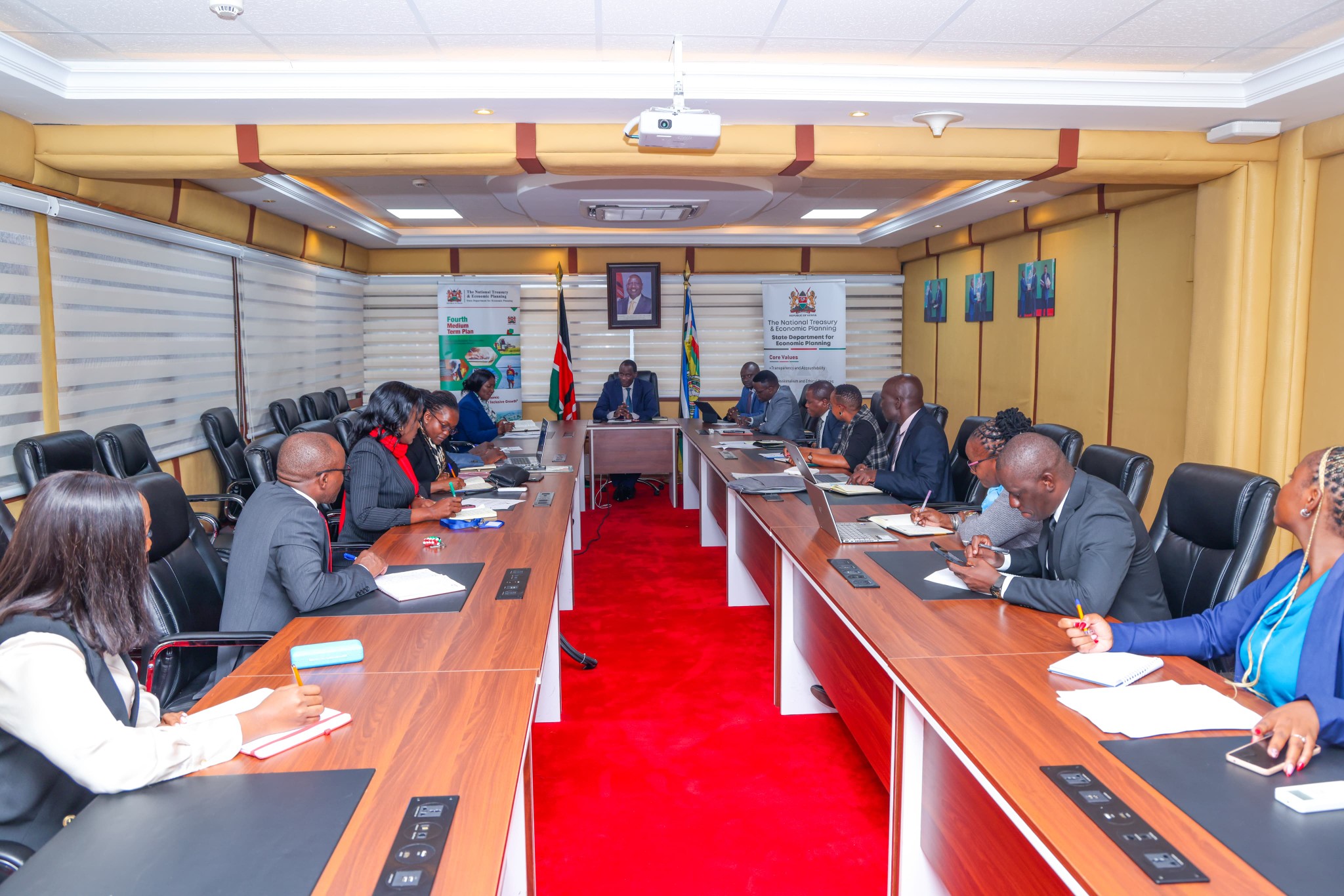 Heads of Departments during the monthly meeting