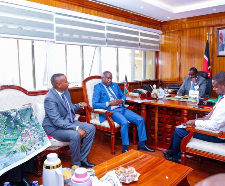 PS Wagunda  and Mr. Orumoi together with Tassels Farm Limited Officials.