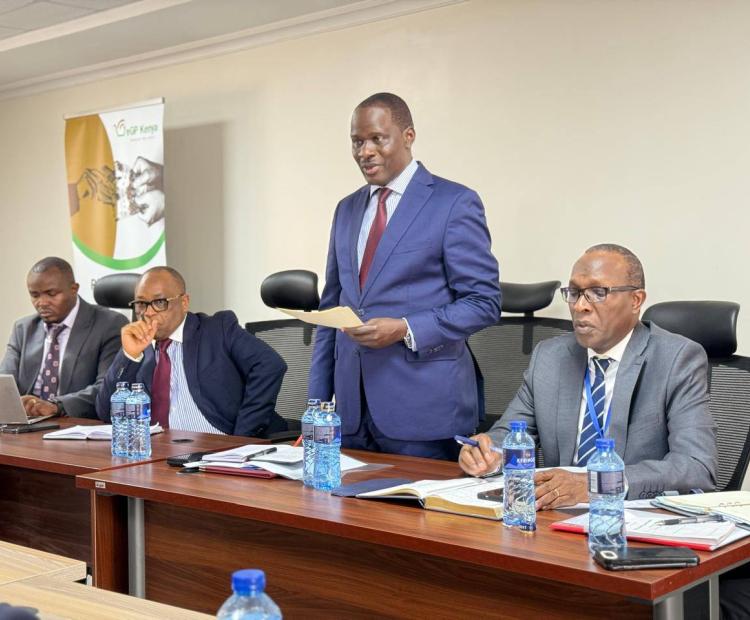 PS Wagunda addressing the Head of Procurement